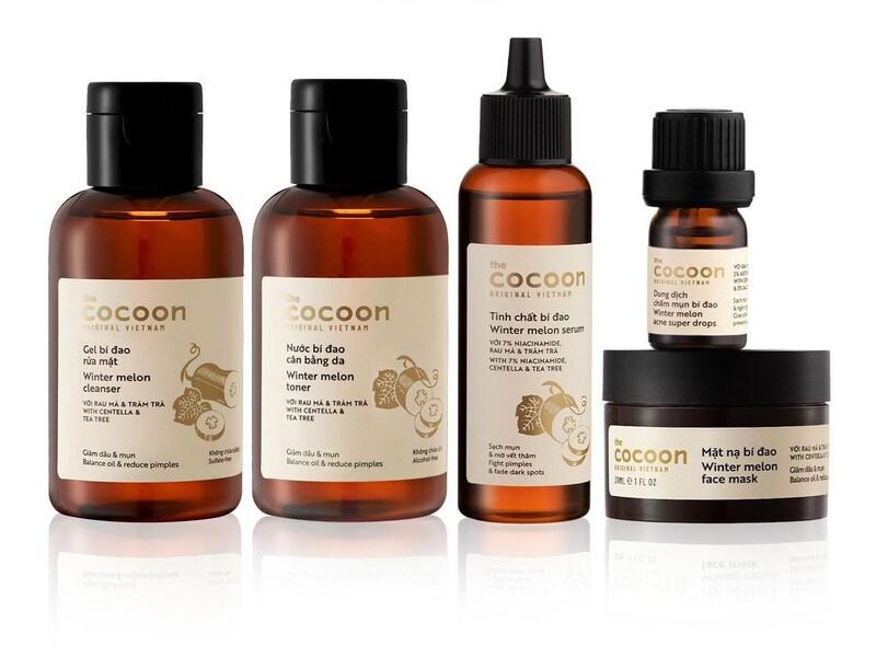 Bộ 5 sản phẩm chăm sóc da mụn chuyên sâu Cocoon