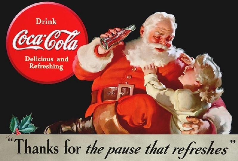 Ông già Noel được tạo ra từ quảng cáo (Ảnh: internet)