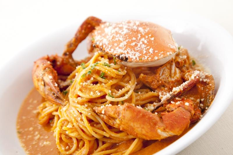 4. Crab and Tomato Spaghetti