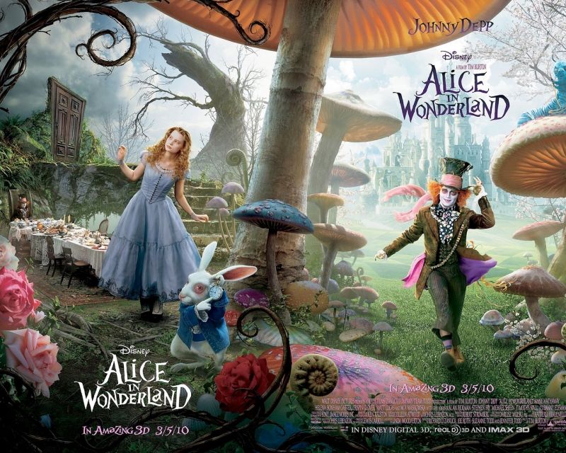 Áp phích tuyên truyền của Alice in Wonderland (2010)