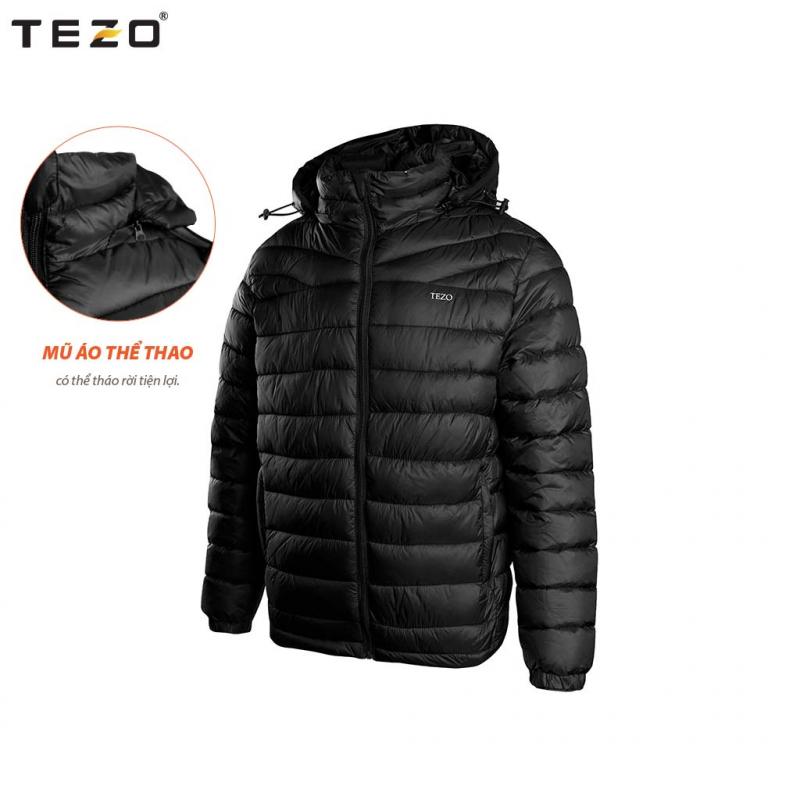 Áo khoác phao nữ TEZO siêu nhẹ chần bông 4 màu mũ áo có thể tách rời tiện lợi mã 2110APSN01