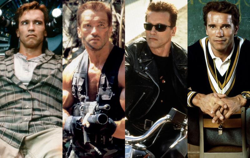 Arnold Schwarzenegger hoá thân trong những vai diễn