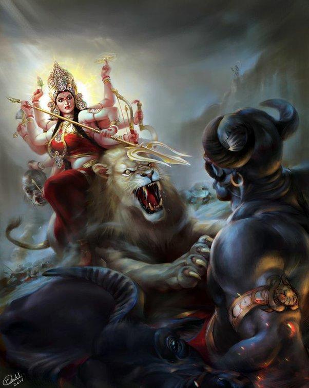 Nữ thần Durga tiêu diệt Mashiasura