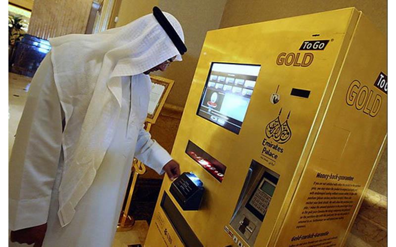 ATM rút vàng ở Dubai