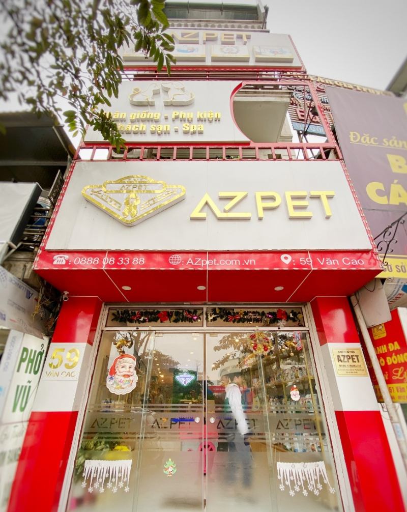 Trụ sở Azpet tọa lạc tại số 59 Văn Cao, Liễu Giai, Ba Đình, Hà Nội