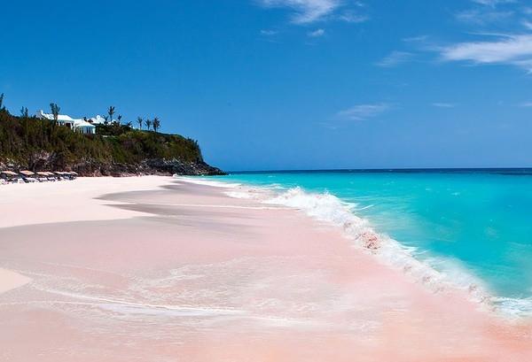Bãi biển cát hồng, đảo Harbor, Bahamas