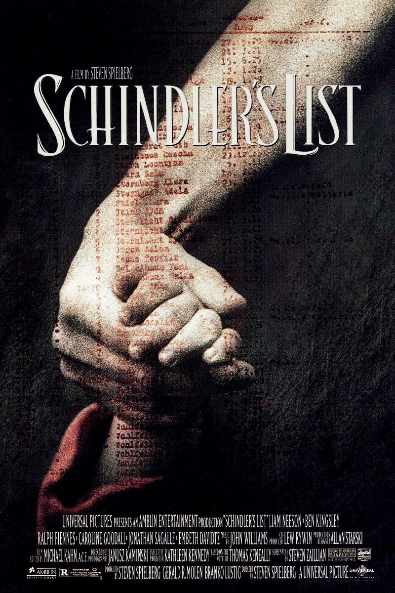 Poster phim Bản danh sách của Schindler năm 1993