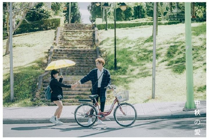 Bộ ảnh của hai bạn trẻ được chụp tại Đà Lạt đẹp tưởng chừng như ở Nhật Bản xa xôi.