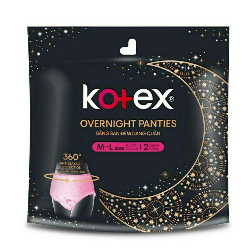 Băng vệ sinh ban đêm dạng quần của Kotex 360 độ