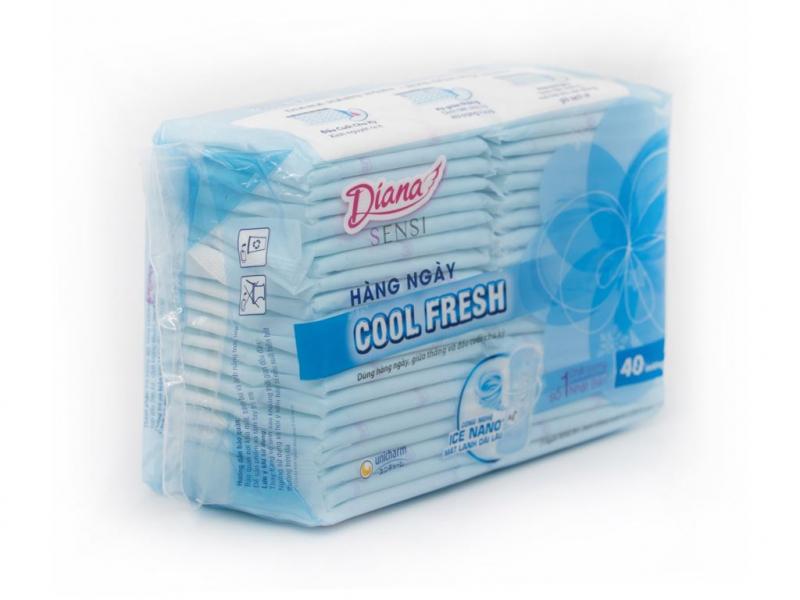 Băng vệ sinh Diana hàng ngày Sensi Cool Fresh 40 miếng