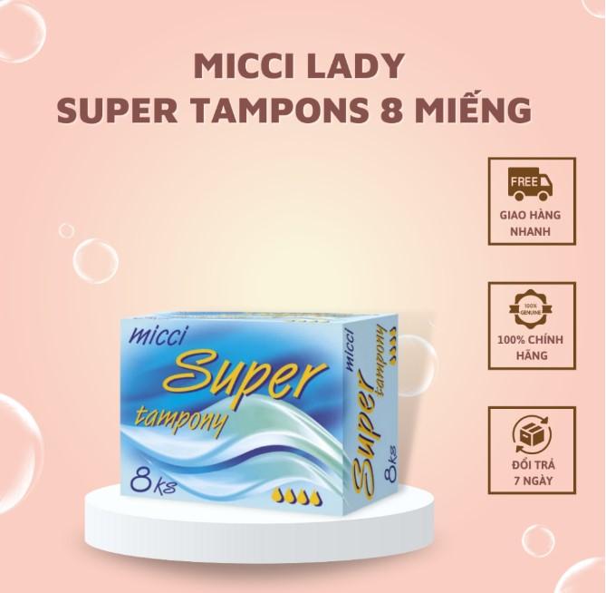 Băng vệ sinh Miccy Lady Tampons Super