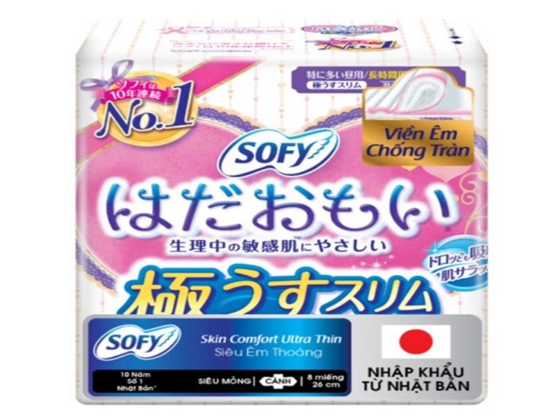 Băng vệ sinh Sofy Skin Comfort Ultra Thin  tại Nhật Bản