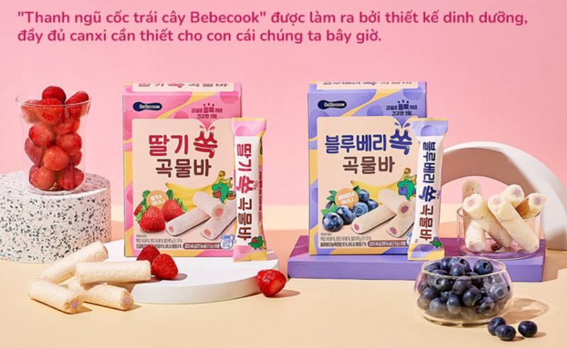 Bánh ngũ cốc ăn dặm cho bé Hàn Quốc BeBecook