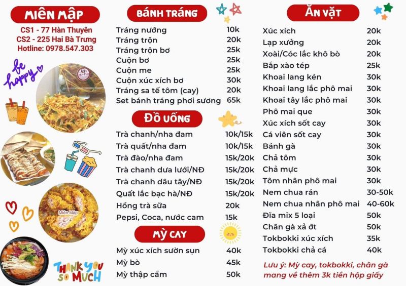 Bánh tráng Miên Mập - Thế giới ăn vặt Việt Trì