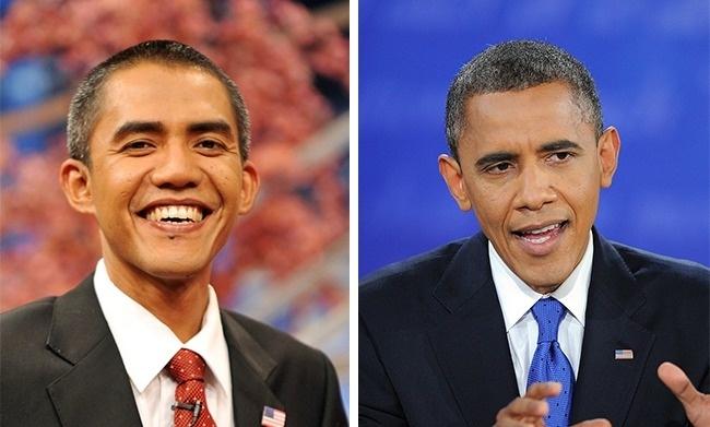 Hai người này có những điểm giống nhau đến thú vị! Liệu anh chàng này có được mời đóng phim về Obama không nhỉ?