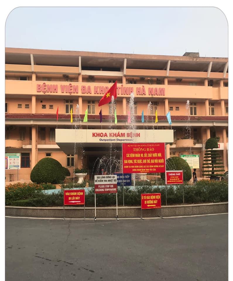 Khuôn viên Bệnh viện đa khoa tỉnh Hà Nam