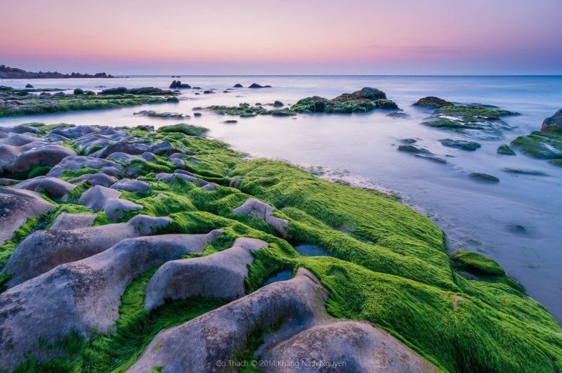 Biển Cổ Thạch là một vùng đất chỉ có nước, đá và màu xanh của thảm thực vật