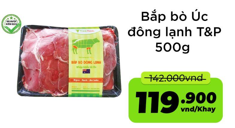 Thịt bò đông lạnh nhập khẩu tại Big C Thanh Hóa