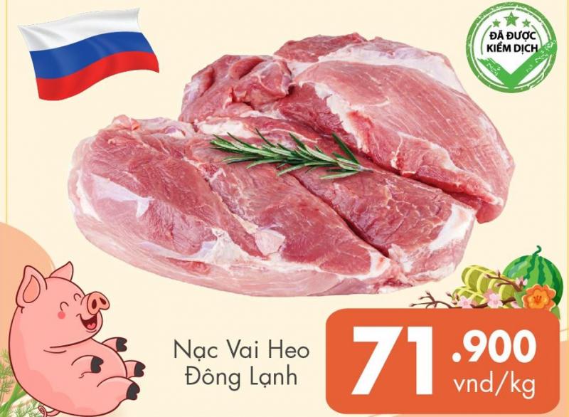 Thịt lợn đông lạnh tại Big C Thanh Hóa