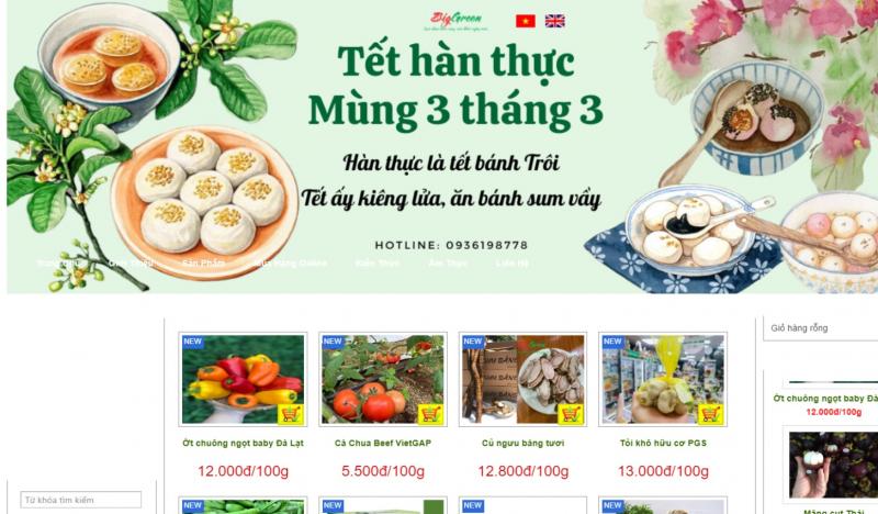 Chuỗi cửa hàng Biggreen.com.vn