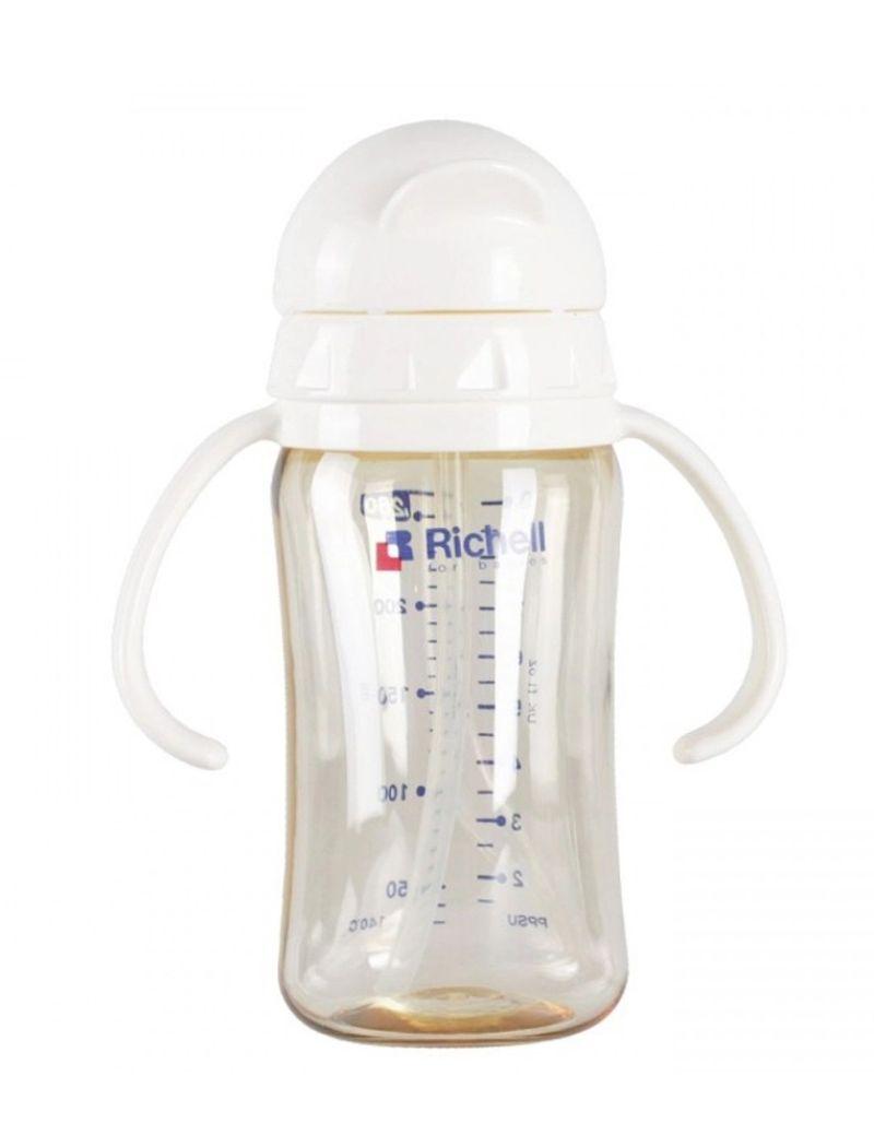 Bình ống hút PPSU Richell được làm từ nhựa polyphenylsulfone (PPSU) không chứa BPA
