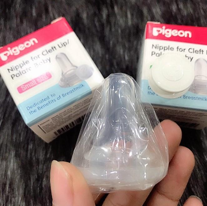 Núm ty của bình sữa chuyên biệt Pigeon Nhật dành cho trẻ bị hở hàm ếch, sứt môi