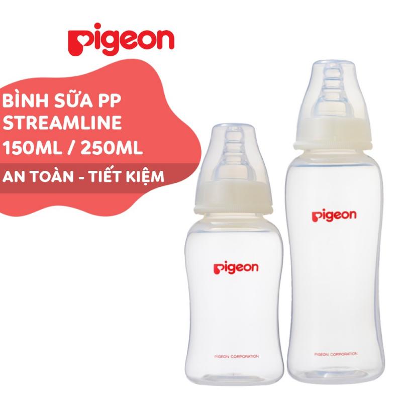 Bình sữa Pigeon PP Streamline 150ml /250ml cổ hẹp