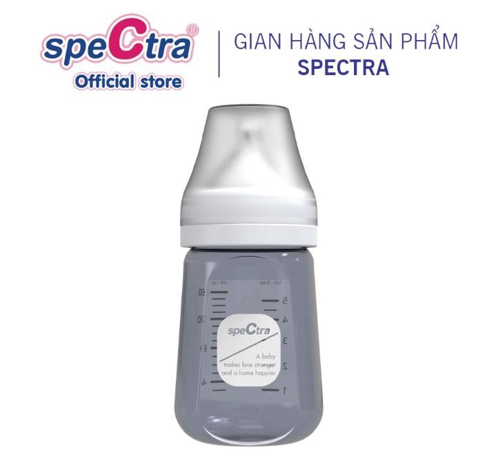 Bình sữa PPSU cổ rộng Spectra 160ml núm ti size S