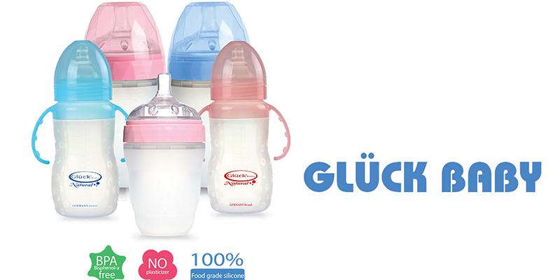 Bình sữa silicon Gluck premium