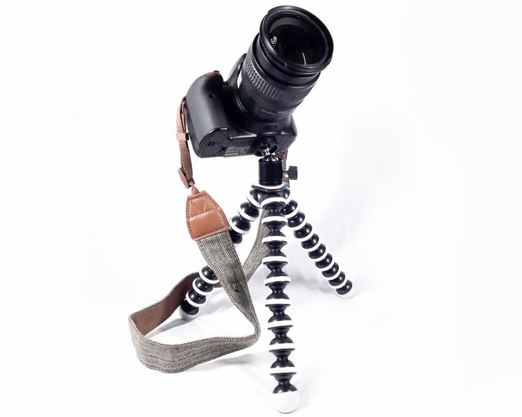 Bộ chân máy ảnh bạch tuộc lớn và đầu bi chân máy ảnh thân kim loại Q00160