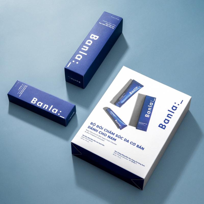 Bộ đôi chăm sóc da cơ bản dành cho nam Banla Basic Skincare Kit