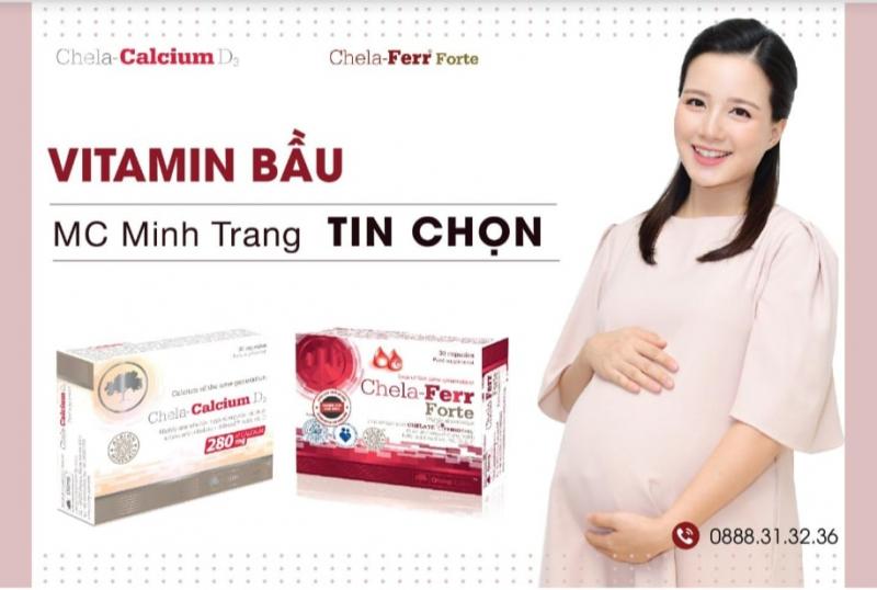 Bộ đôi Chela-Ferr Forte & Chela-Calcium D3 được MC Minh Trang tin chọn
