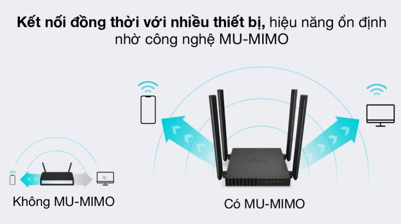 Bộ phát Wifi TP-Link Archer C54 băng tần kép chuẩn AC 1200Mbps