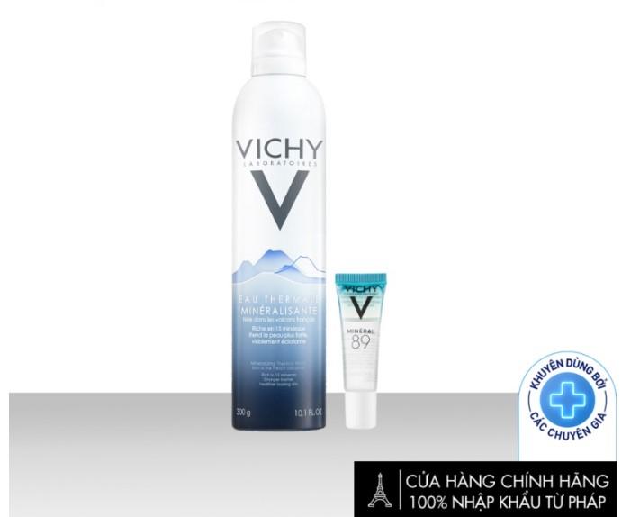 Bộ sản phẩm làm dịu, cấp ẩm và phục hồi da Vichy Mineralizing Thermal Water