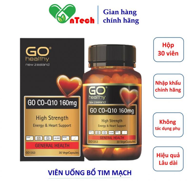 Bổ tim mạch Go Healthy CO-Q10 ngăn lão hóa tim mạch phòng ngừa tai biến tim mạch điều hòa huyết áp