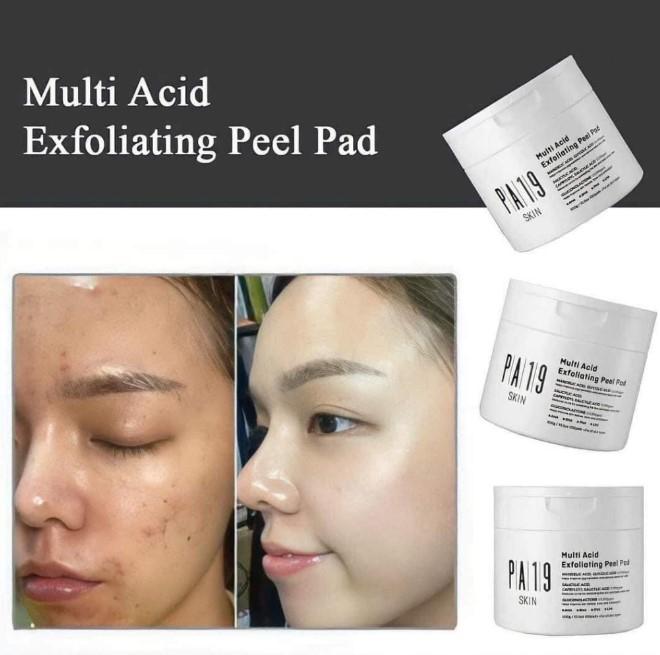 Bông tẩy da chết PA19 Skin Multi Acid Exfoliating Peel Pad