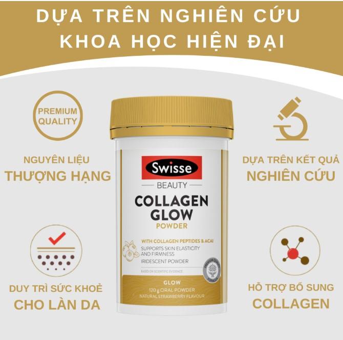 Bột collagen Swisse Beauty Collagen Glow Powder