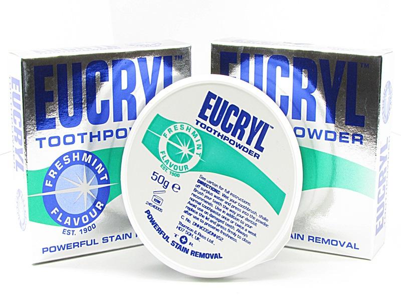 Bột tẩy trắng răng Eucryl Freshmint Stain Removing 50gr