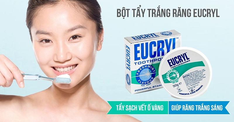 Bột tẩy trắng răng Eucryl Freshmint Stain Removing 50gr