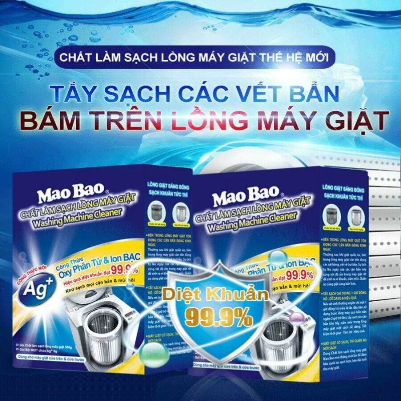 Bột vệ sinh lồng máy giặt Mao Bao