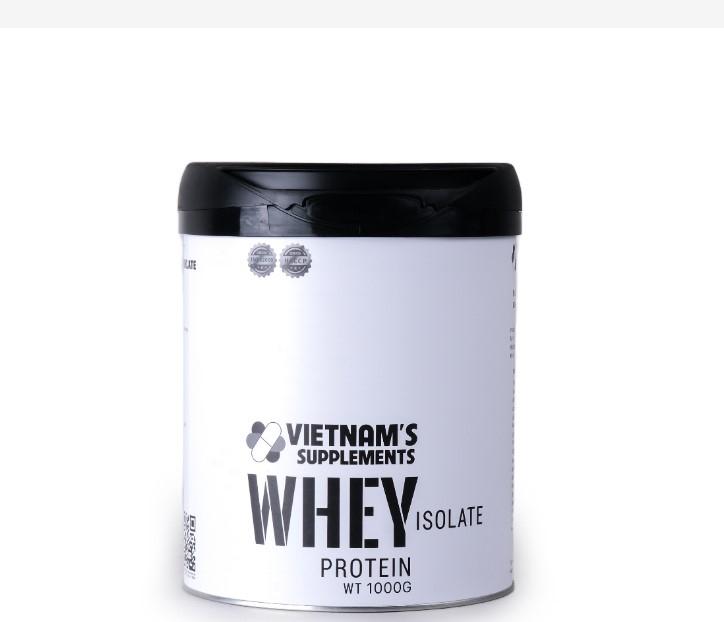 Bột Whey Protein Isolate bổ sung protein, ít calories, ít béo, tăng cơ 1000g - Vietnam's Supplements