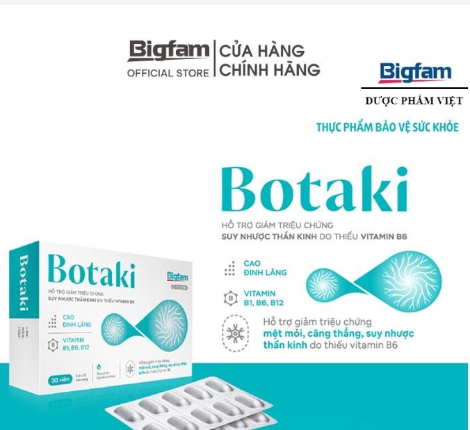 Botaki - Hỗ trợ giảm lo âu và căng thẳng mệt mỏi