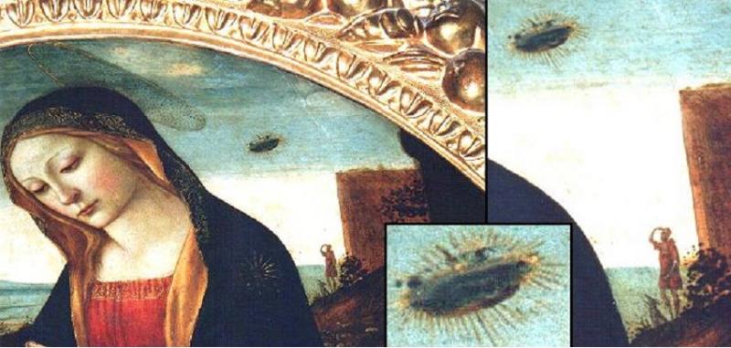 Bức tranh nổi tiếng về sự xuất hiện của UFO - 