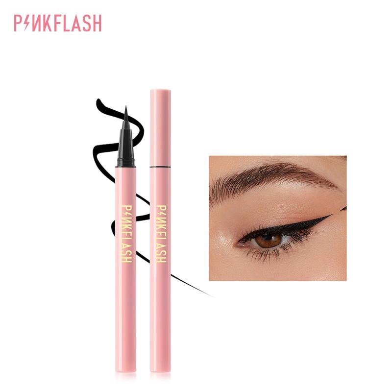 Bút kẻ mắt Pinkflash dạng lỏng nhanh khô màu đen màu nâu chất lì chống nước lâu trôi 30g