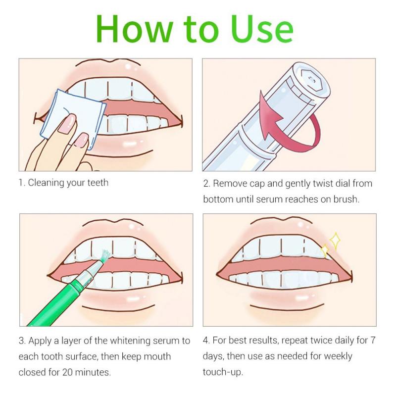 Cách sử dụng bút làm trắng răng LANBENA
