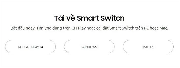 Cách cài đặt Samsung Smart Switch trên máy tính