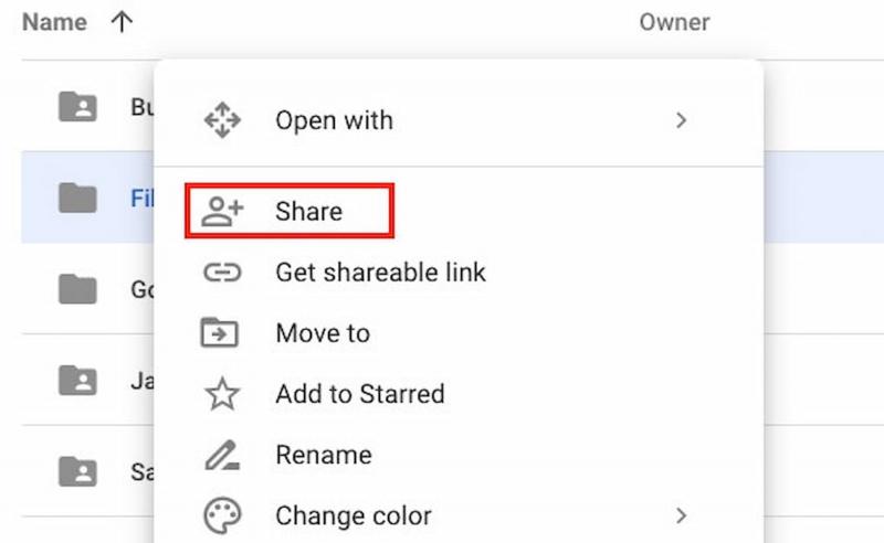 Cách chia sẻ tập tin, thư mục với người khác trên Google Drive
