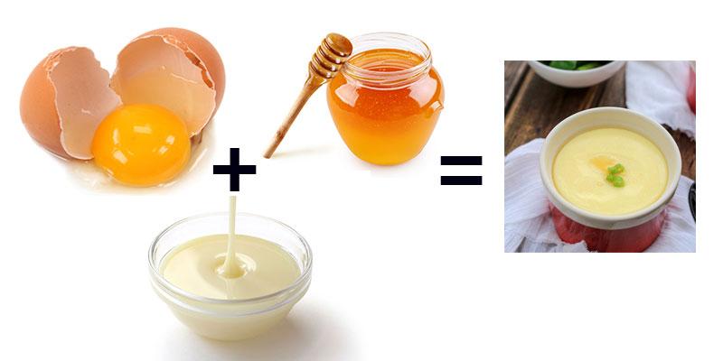 Trứng gà, sữa và mật ong giúp tăng vòng 1