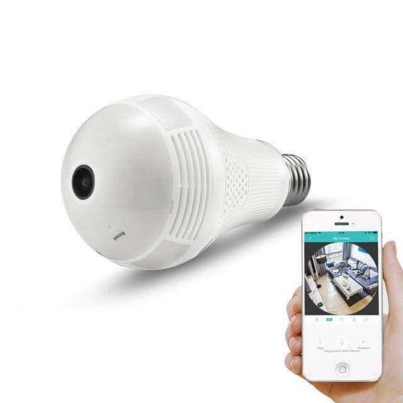 Camera ngụy trang bóng đèn rất thuận tiện khi kiểm tra bằng các thiết bị điện tử như điện thoại hay máy tính.