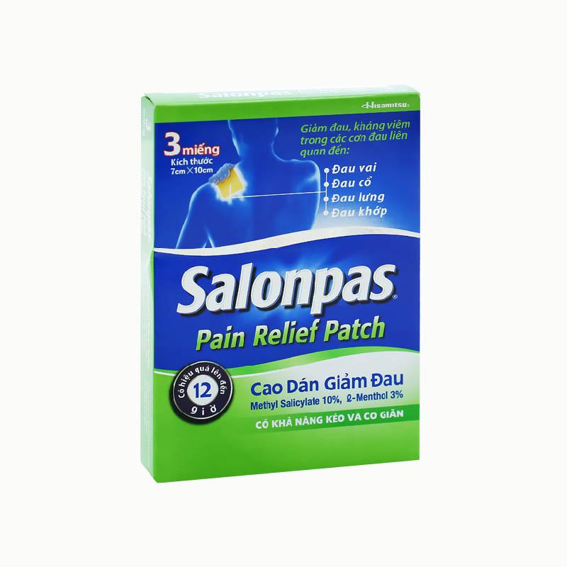 Cao dán giảm đau Salonpas Pain Relief Patch Hishamisu
